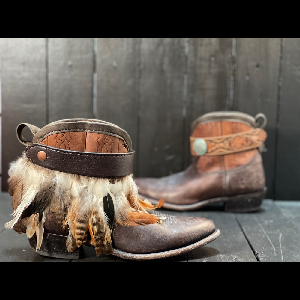 SOLD Upcycled Frye boots into a FauxyFurr Boho Boot - Picture 6 of 8